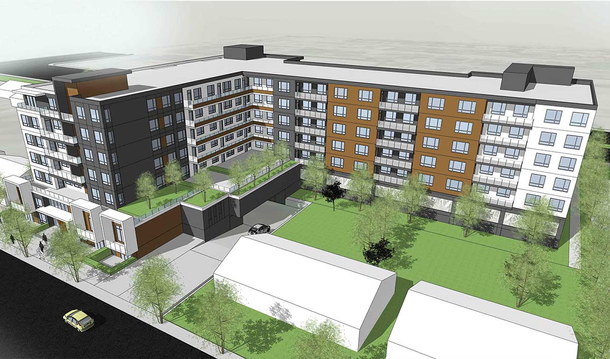 Harvey Heights — facade detail